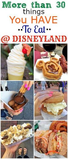 there are many things to eat at disneyland