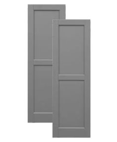 two gray doors on a white background