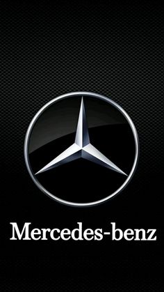 mercedes benz logo on a black background