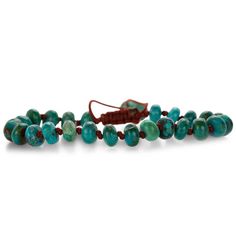 Joseph Brooks Macrame Smooth 8mm Chrysocolla Bracelet | Quadrum Galler - Quadrum Gallery Connection With Nature, Raw Beauty, Difficult Times, Blue Bracelet, Sterling Silver Charm, Negative Energy, Silver Charms, Blue And Silver, Beaded Bracelet