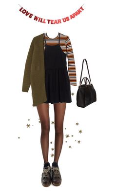 "Untitled #100" by borninthe1990s ❤ liked on Polyvore featuring Wolford, Monki, Miu Miu, Maiyet and Dr. Martens Vintage Outfits 70s, Outfits 70s, Diy Vetement, Grunge Look, 가을 패션, Outfits Casual