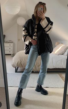 Winter Fashion Outfits Casual, Cold Outfits, Everyday Fashion Outfits, Winter Outfit Inspiration, Mode Inspo, A Mirror, Autumn Outfit, Outfit Inspo Fall, Mode Inspiration