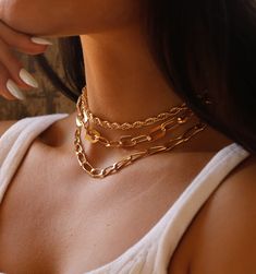 Gold Choker, Gold And Silver Chains – Rellery Chain Chokers, Gold Chain Necklaces, Hot Necklaces, Custom Engraved Necklace, Gold Chain Choker, Sunflower Necklace, Gold Choker Necklace, Meaningful Jewelry, Chain Choker Necklace