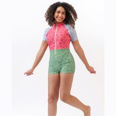 We created this to take you from the gym to the store to the beach, comfortable enough to wear all day long, with the coverage and comfort you can count on. It has a front zipper and built-in bra pads so you can pull this on and go! Daisy Patches, Board Shorts Women, Plus Jumpsuit, Swimming Swimsuit, Bra Pads, Denim Joggers, Curvy Dress, Shorts Women, Swimsuit Shops