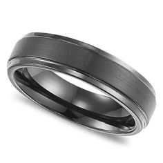 Spice Up Your Look With Sophisticated Style. Triton Men's Wedding Band Features A Chic Lined Design In Black Tungsten Carbide (6mm). Comfort Fit Wedding Band, Cool Wedding Rings, Black Wedding Rings, Custom Wedding Rings, Black Tungsten, Tungsten Carbide Rings, Anniversary Ideas, Wedding Rings Vintage, Wedding Ring Designs