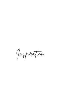 the word inspirational written in black ink