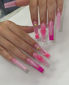 Xl Nails, Concert Nails, Long Acrylic Nail Designs, Colored Acrylic Nails, Summery Nails