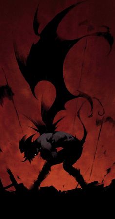 the cover to devilman, an animated comic book by david kreisner