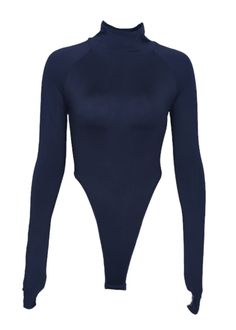 This Turtleneck High-Cut Bodysuit is perfect for any look you want to achieve. It has a long sleeve turtleneck silhouette that has a high-cut leg design that creates a flattering shape and comfortable fit. It's perfect for both everyday wear and special occasions. Fabric composition: polyester fiber Chic Long Sleeve Elastane Bodysuit, Sleek High Stretch Long Sleeve Bodysuit, Sleek High-stretch Turtleneck Bodysuit, Sleek High Stretch Turtleneck Bodysuit, Long Sleeve Bodysuit With Thumbholes, Sleek Long Sleeve Solid Color Bodysuit, Sleek Long Sleeve Bodysuit, Fall Elastane Bodysuit, Sleek Elastane Bodysuit For Fall