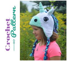 Make the perfect Unicorn Gift with this Easy Crochet Pattern! Crochet your own Unicorn Hat with this Digital Download Pattern PDF! ★ Join my email Newsletter and get a coupon for $2 off any Pattern! ★ http://bit.ly/GreenFoxFarmsDesignsNewsletter * PDF PATTERN ONLY! NO physical item included in this sale! * Magical Unicorn Crochet Hat PDF Pattern. * 6 Sizes including Baby, Toddler, Child, and Adult! * Crochet Pattern for Unicorn Earflap Hat. * Customize your Unicorn Beanie with fun colors! * Make Unicorn Hat Pattern, Crochet Unicorn Hat, Crochet Garments, Dinosaur Hat, Crochet Socks Pattern, Unicorn Hat, Cozy Crochet Patterns, Crochet Kids, Design Blogs