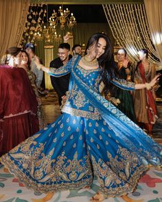 #SURBHI #surbhijyoti #sumit #wedding Blue Sharara, Sangeet Night, Sangeet Ceremony, Peacock Motifs, Sangeet Outfit, Wedding Lehenga Designs, Lehenga Designs Simple, Indian Bride Outfits