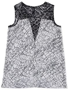 CRACKED PRINT SLEEVELESS WOVEN TOP WOMENS Women Best, Woven Top, Amazing Women, Shirt Blouses