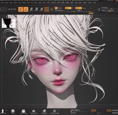 Face Topology, Face Proportions, Maya Art, الفن الرقمي, Digital Sculpture, Asian Eye Makeup, Sketches Simple, Cute Kawaii Drawings