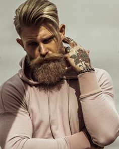 Tapered Beard, Josh Mario John, Medium Beard Styles, Blonde Beard, Scruffy Beard