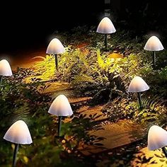 Amazon.com: Outdoor Solar Fairy Lights Solar Garden Lamps, Mushroom Light, Landscape Pathway Lighting, Garden String Lights, Solar Landscape Lighting, Outdoor Decorative Lights, Pathway Landscaping, Solar Landscape, Solar Garden Lights