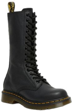 Dr Martens 1b60, Dr Martens Black, Boots Uk, Green Shoes, Mid Calf Boots, Black Leather Boots, Punk Fashion, Boots Black, Leather Ankle Boots