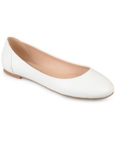 Journee Collection Women's Comfort Kavn Flats - White Flats Online, Preschool Outfits, White Flats, Mens Cologne, Journee Collection, Trendy Plus Size, Baby Clothes Shops, Wedge Shoes, Types Of Shoes