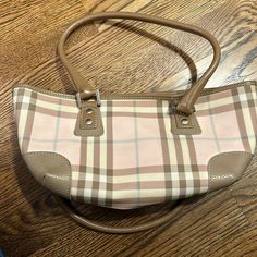 Like New Pink Burberry Plaid Purse Coach Bags Pink, Burberry Purse, Plaid Purse, Burberry Plaid, Bags Pink, Pink Bag, Wristlets, Coach Bags, Clutches