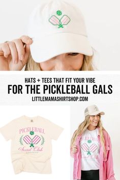 Hello to the cutest coquette tees, tanks, and hats for our pickleball gals! Shop now at littlemamashirtshop.com. Comfort Colors Tee, Social Club, Shirts For Women, Pickleball, Comfy Casual