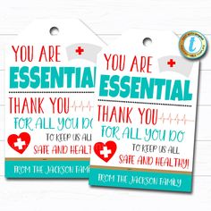 two tags that say you are essential essential essential essential essential essential essential essential essential essential essential essential