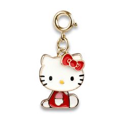 Say hello to the CHARM IT! x Hello Kitty Friends Collection!  Hello Kitty fans everywhere will delight in this Gold Classic Swivel Hello Kitty charm featuring the one and only super-cute icon in a classic pose! Stationary Craft, Unicorn Charm, Disney Charms, Locket Charms, Rainbow Beads, Gold Birthday, Bead Kits, Letter Charms, Birthstone Charms