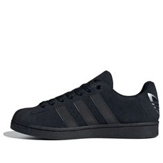 Adidas Originals Superstar 'Black' IF7913 Black Low-top Sneakers With Three Stripes Branding, Black Sneakers With Three Stripes Branding, Black Striped Synthetic Sneakers, Black Skate Shoes With Three Stripes For Sports, Adidas Superstar Black, Adidas Originals Superstar, Stylish Sneakers, Adidas Originals, Perfect Pair