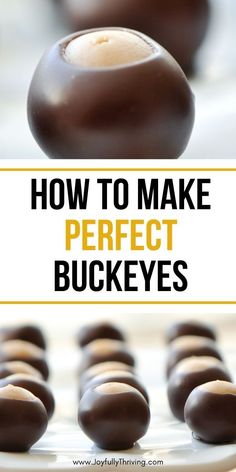 how to make perfect buckeyes that are easy and delicious for the whole family