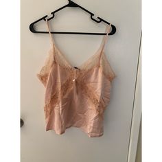 Brand New With Tags Size Medium Lace Embellishment On Bust Satin Tank Top, Forever 21 Tops, Forever 21, Tank Top, Womens Tops, Lingerie, Satin, Size Medium, Tank Tops