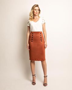 Miriam Skirt - Pencil 95% Polyester & Faux Suede 5% Elastane Lining - 100% Crepe with Polyester Made in Brazil our skirts are ideal for every occasion, be it a casual skirt, pencil skirt, pleated midi skirts or knee-length skirt for the office, a faux leather skirt or miniskirt for evening, or a party skirt for special occasions. Designed to fit perfectly and cut from premium fabrics, Whatever your selection and whatever you choose to wear it our skirts will elevate your look. To find our more about us visit my Instagram page @ellaofficialuk Visit us: www.ellaofficialuk.com Care Quick Wash - Washing Machine Dry Flat do not use tumble dry Iron low temperature Work Outfits Frauen, Pencil Skirt Work, Pencil Skirt Casual, Pencil Skirt Outfits, Skirt Pencil, Party Rock, Skirt Pleated, High Waisted Pencil Skirt, Party Skirt