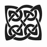 the celtic knot symbol is shown in black and white