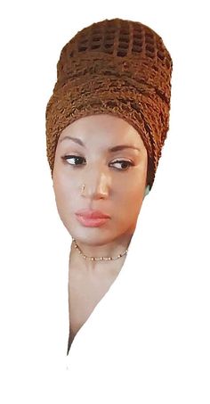 Head Wraps For Natural Hair, Bohemian Beanie Headwrap, Spring Bohemian Fitted Headwrap, Headwrap Locs Head Scarfs, Casual Brown Adjustable Headwrap, Adjustable Brown Turban, Adjustable Brown Headband Wrap, Adjustable Brown Turban Headband, Multicolor Fitted Bohemian Headwrap