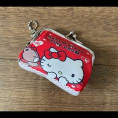 Hello Kitty-Nwt Faux Leather Coin Purse With Tiny Chum! Kiss Snap Closure, Attached Chain, Fun Back Detail. Measures-3l X 3h X .5d Bundle & Save $$ Price Is Firm Not Accepting Offers Thank You For Looking! No Trades Please. Packages Ship Daily Mon.-Fri., Sometimes On Saturdays. Please Be Patient As My Post Office Is Sometimes Slow Tiny Purses Mini Bag, Faux Leather Coin Purse, Tiny Chum, Tiny Purses, Sanrio Bag, Leather Coin Purse, Post Office, Mini Bag, Snap Closure