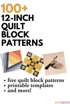 the front cover of a book with pictures of quilts