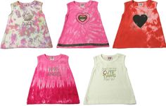 B-Nu by Purple Orchid - Infant Girls Sleeveless Top, Crewneck, Trapeze Style, Multi Colored Grommets and Tie Dyes, 100% Cotton, #23145 DRESS IN STYLE: Trendy girls clothing in comfort that a girl loves. SOFT, COMFORTABLE AND STYLISH: Fashion forward tops insure that your child will be comfortable and look great no matter what the activity! Whether they want to play inside, run errands with you, go to school, have a playdate or special events, they will look good and feel good. GREAT STYLING: Wit Pink Tank Top For Playwear In Summer, Pink Tank Top For Summer Playwear, Pink Tank Top For Playwear And Summer, Playful Pink Cotton Tank Top, Playful Sleeveless Summer Tops, Pink Cotton Tank Top For Playwear, Summer Sleeveless Tank Top For Playwear, Fun Sleeveless Tank Top For Spring, Cute Multicolor Cotton Tank Top