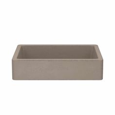 an image of a gray square sink on a white background with the bottom section missing