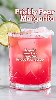 Prickly Pear Margarita Colorful Tequila Cocktails, Prickly Pear Moscow Mule, Easy Strawberry Margarita Recipe On The Rocks, Pretty Tequila Cocktails, Prickly Pear Margarita Recipe, Fancy Margaritas, Large Batch Margarita Recipe, Flavored Margarita Recipes