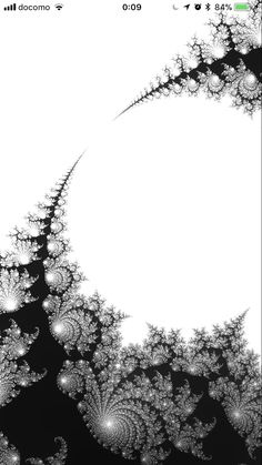 an abstract black and white photo with lots of flowers on the bottom right hand corner