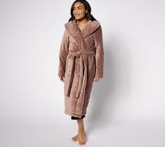 Wearing this luxurious shawl collar robe makes you want to take the entire day off. Thanks to the oh-so cozy baby fleece fabrication, this robe will become a beloved favorite! From Berkshire Homewear. Fleece Shawl, Berkshire Blanket, Sleepwear & Loungewear, Gift List, Shawl Collar, Day Off, Baby Quilts, Shawl, How To Become