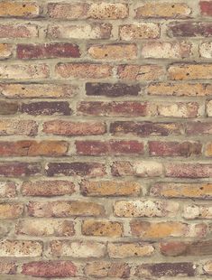 an old brick wall is shown in this image