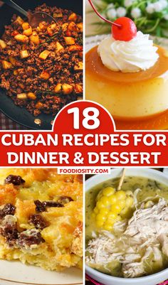 This collection of 18 Cuban recipes offers a flavorful journey through Cuba’s culinary landscape, from the savory richness of Ropa Vieja and Lechon Asado to the sweet indulgence of Flan Cubano and the crisp satisfaction of Plantain Chips. Columbian Recipes Authentic, Cuban Food Recipes Authentic, Flan Cubano, Cuban Food Recipes, African Meals, Dominican Recipes, Mexican Favorites