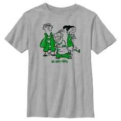 Join the Eds in a green-themed St. Patrick's Day extravaganza with this officially licensed Ed, Edd n Eddy Green Characters Boys' Graphic T-shirt! This tee features Ed, Edd, n Eddy sporting vibrant green attire, adding a dash of mischief to the holiday festivities. Celebrate the misadventures of these iconic characters with a touch of Irish flair. It's a playful homage to the beloved animated series, ensuring you're dressed in style for the St. Paddy's Day shenanigans with the Ed, Edd n Eddy gan Green Pop Culture T-shirt With Character Print, Pre-shrunk Green Pop Culture T-shirt, Green Pre-shrunk Pop Culture T-shirt, Green Pop Culture Tops With Character Print, St Patricks Day Clothing, Ed Edd N Eddy, Green Characters, Ed Edd, Boys Graphic Tee