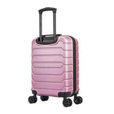 InUSA Trend 20" Lightweight Hardside Carry On Spinner Suitcase - Rose Gold, Pink Gold Portable Pink Rectangular Luggage, Portable Pink Travel Case, Rectangular Pink Luggage For Travel, Pink Rectangular Luggage For Travel, Pink Rectangular Travel Case, Pink Rectangular Case For Trip, Rectangular Pink Cases For Trip, Rectangular Pink Cases For Trips, Pink Rectangular Cases For Trip