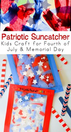 patriotic suncather craft for fourth of july and memorial day