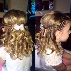 Flower Girl Hair Styles, Flower Girl Wedding Hair, Girl Hair Styles, Girls Hairdos, Communion Hairstyles, Flower Girl Hair, Pageant Hair, Flower Girl Wedding, Toddler Hairstyles Girl