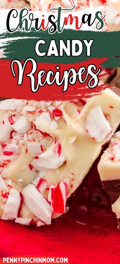 christmas candy recipe with text overlay