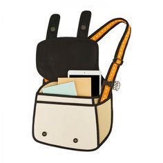 White Cartoon Backpack For Everyday Use, White Cartoon Style Travel Bags, White Cartoon Travel Bags, Cartoon Style Large Capacity Bag For Travel, Cartoon Style Rectangular Travel Bags, Cartoon Style Rectangular Backpack For Everyday, Portable White Satchel For Travel, Cartoon Style Backpack For Daily Use, Cartoon Style Standard Backpack For Daily Use