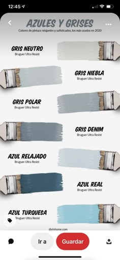 the different shades of paint that you can use to decorate your walls and floors with