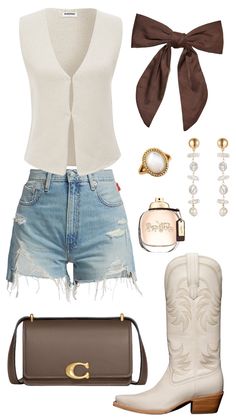 Stampede Outfit, Rodeo Outfits, Nashville Outfits, Western Style Outfits, Country Concert Outfit, Cowgirl Outfits, Country Outfits, Looks Style