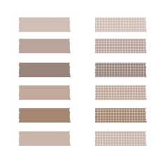 some different shades of brown and beige on a white background with the same color scheme