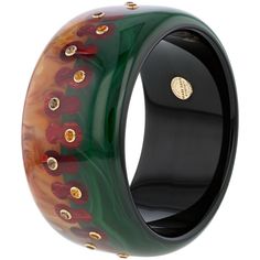 Kenny Bangles | Bi-color bakelite bangle with inlay and stones. Elegant Tortoiseshell Bangle Jewelry, Luxury Multicolor Round Bangle, Elegant Bakelite Bangle As Gift, Elegant Bakelite Bangle As A Gift, Elegant Bakelite Bracelet Jewelry, Elegant Bakelite Bracelets As A Gift, Elegant Bakelite Bracelets For Gift, Elegant Bakelite Bracelet, Bakelite Bangles